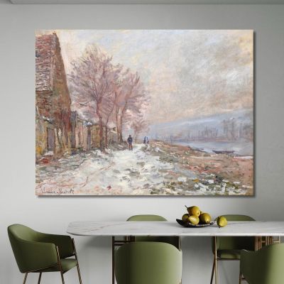 Lavacourt In Winter Claude Monet, mnt265 canvas print