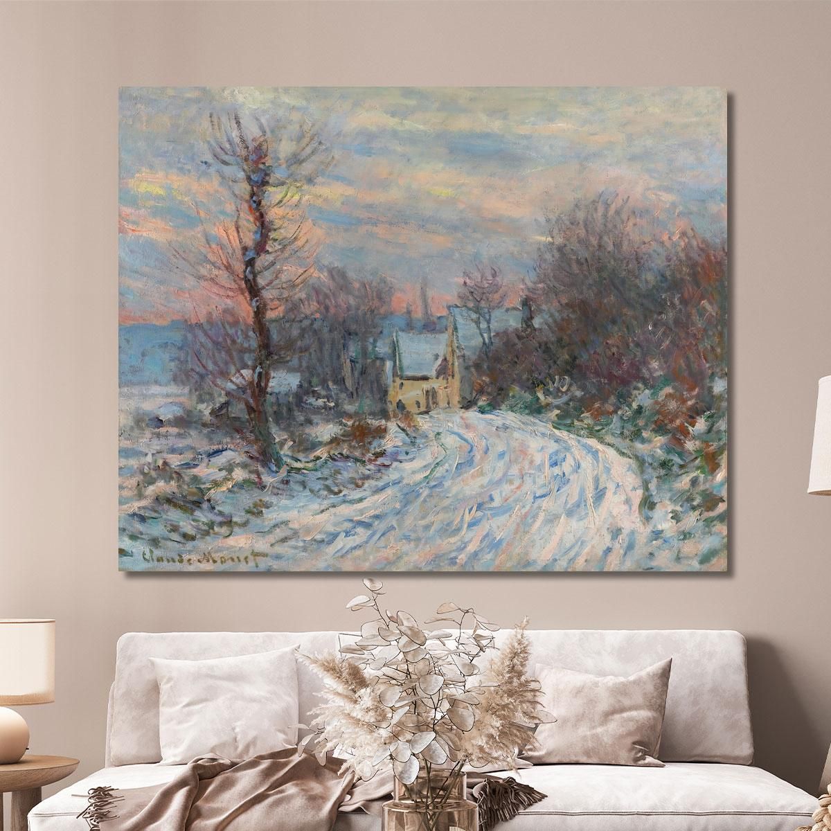 Entrance To Giverny In Winter Claude Monet mnt275 canvas print 