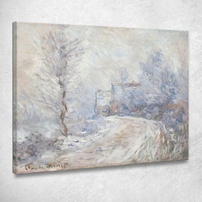 The Entrance To Giverny Under The Snow Claude Monet mnt276 canvas print 