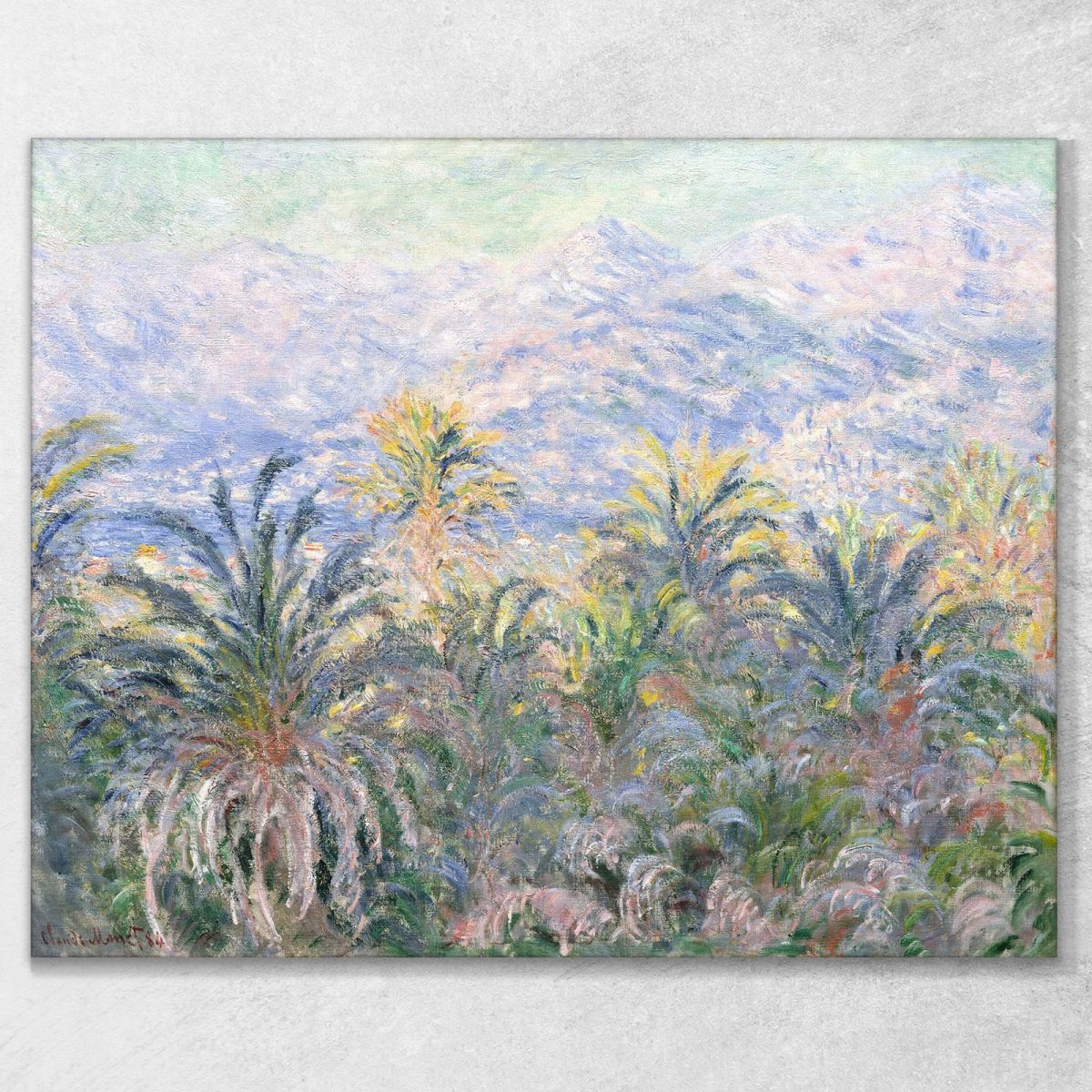 Palm Trees At Bordighera 1884 Claude Monet mnt288 canvas print 