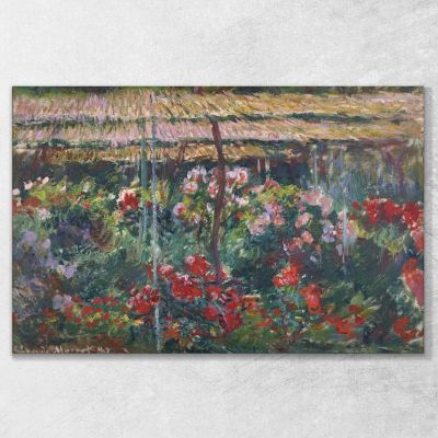 Peony Garden Claude Monet, mnt289 canvas print