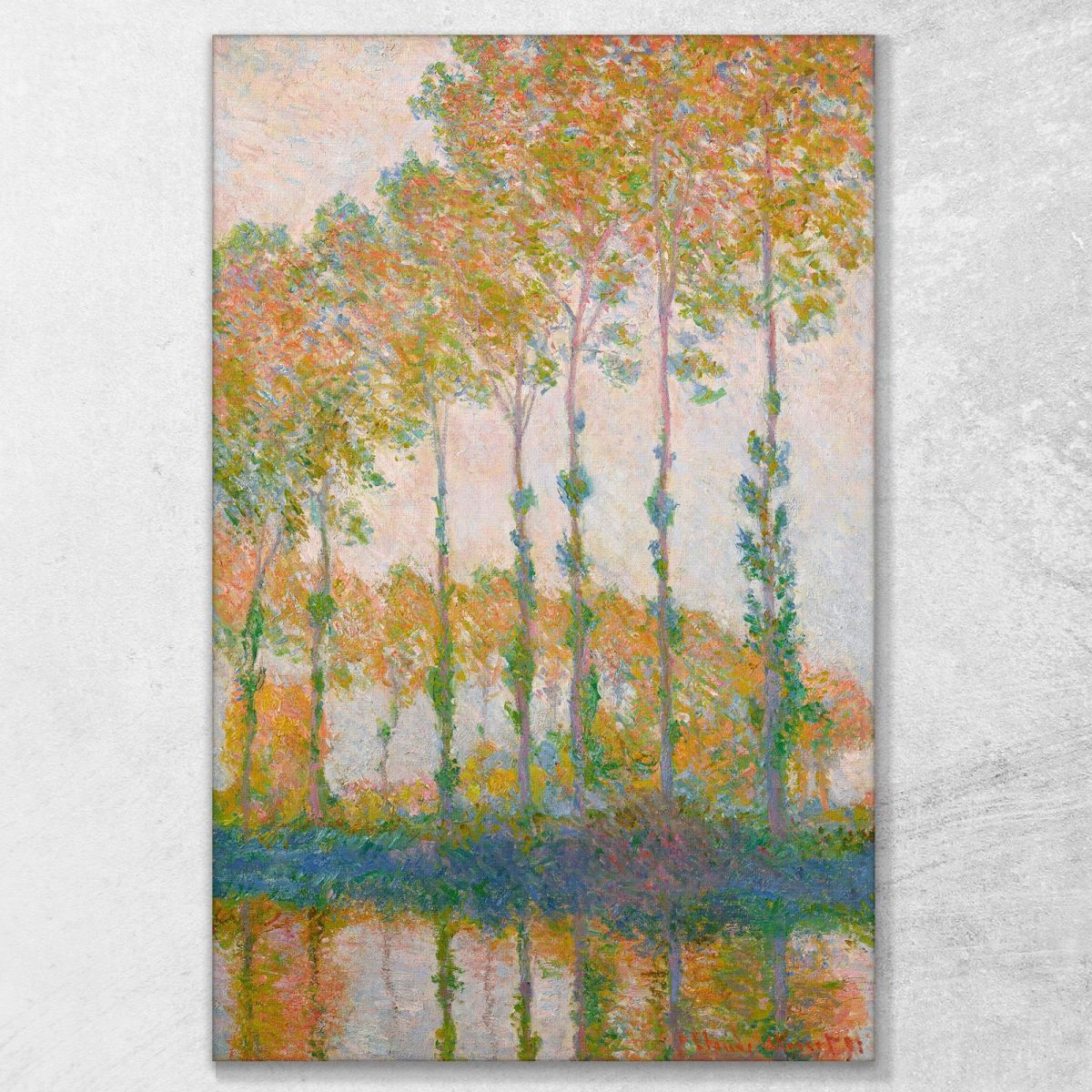 Poplars On The Banks Of The Epte Autumn Claude Monet mnt290 canvas print 