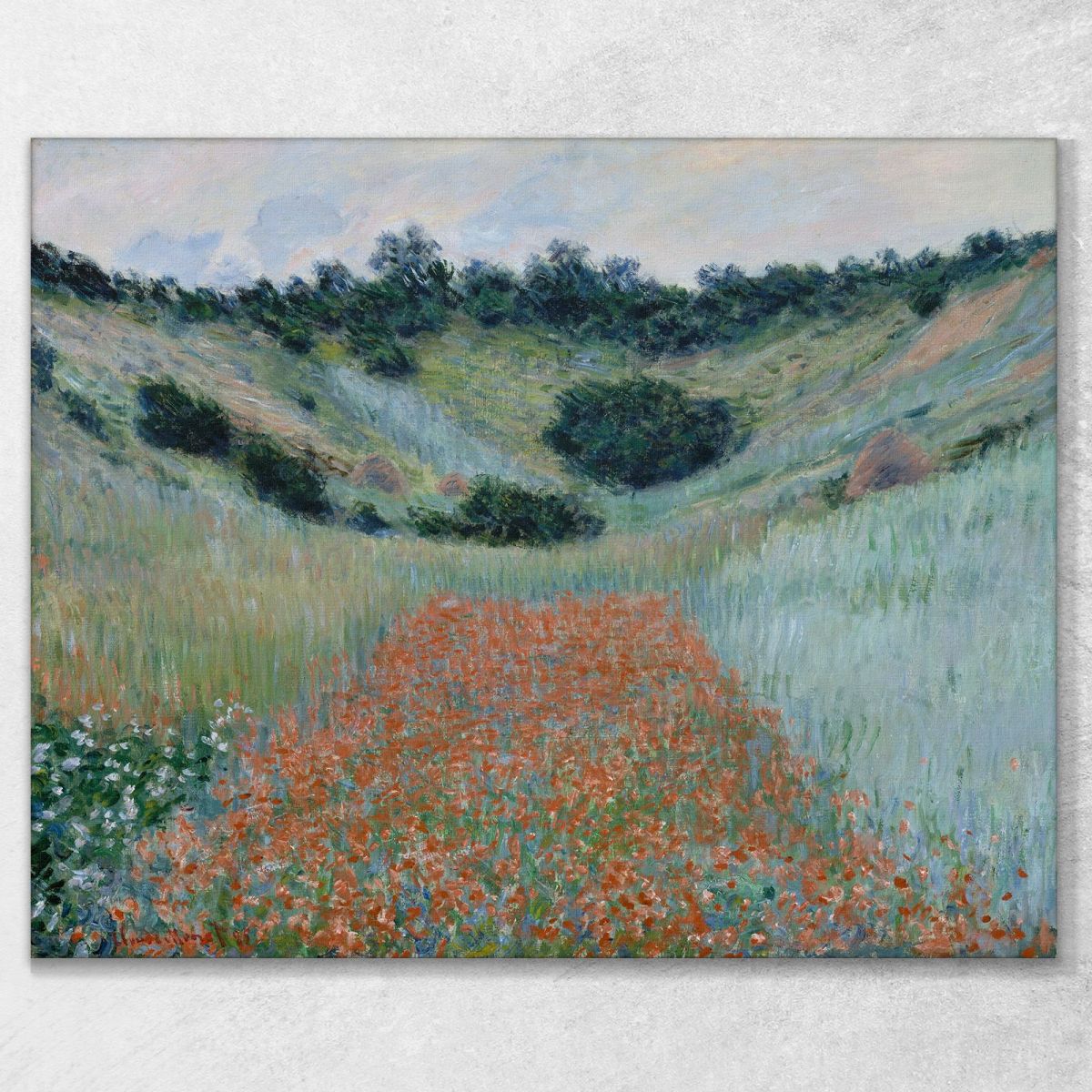 Poppy Field In A Hollow Near Giverny Claude Monet mnt295 canvas print 