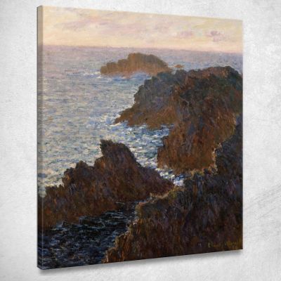 Rocks At Belle-Isle Port-Domois Claude Monet mnt300 canvas print 