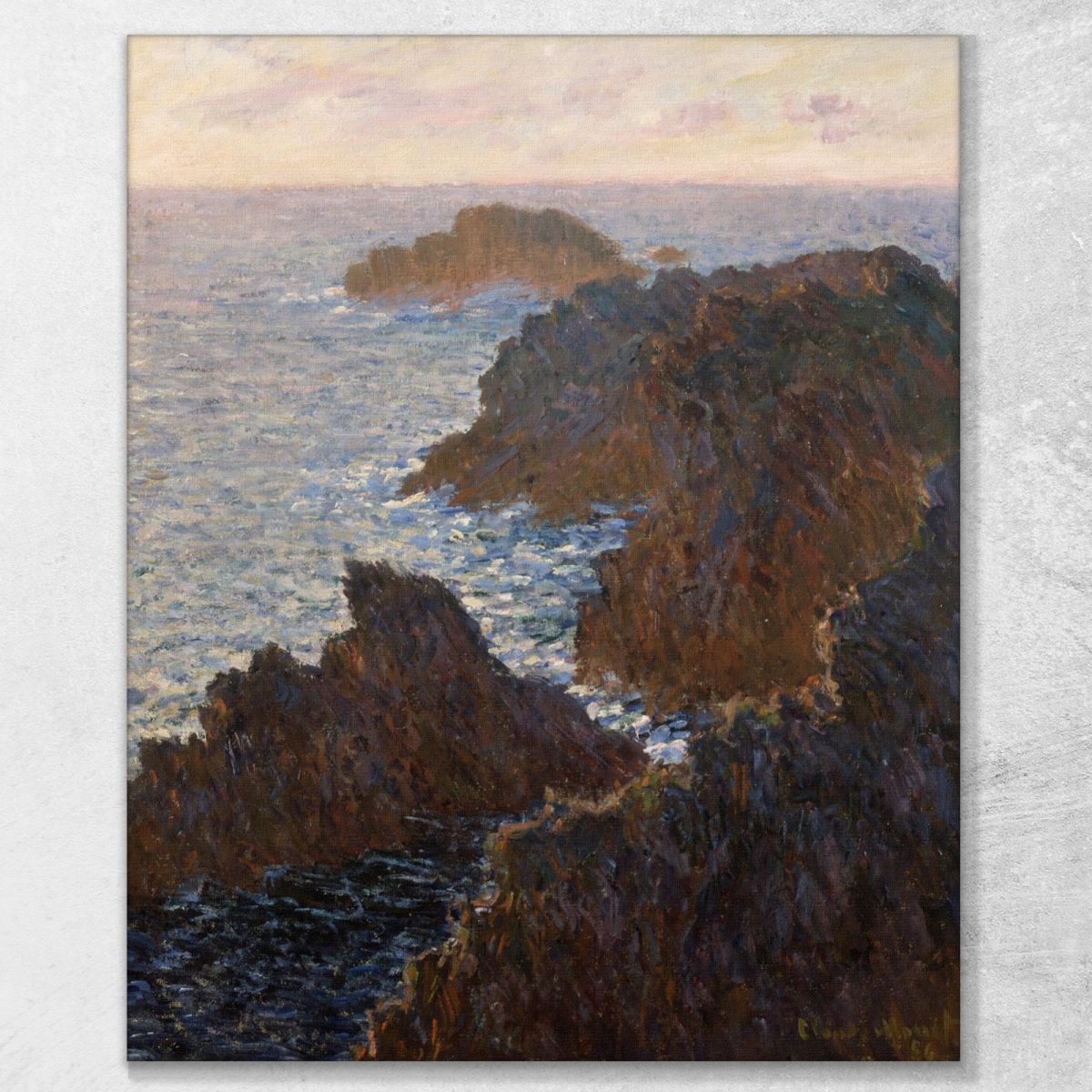 Rocks At Belle-Isle Port-Domois Claude Monet mnt300 canvas print 