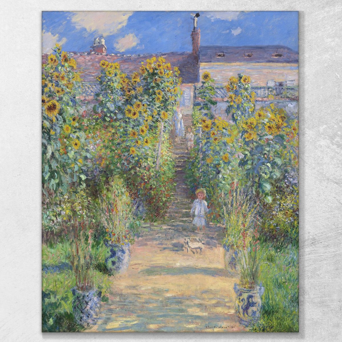 The Artist S Garden At Vétheuil Claude Monet mnt315 canvas print 