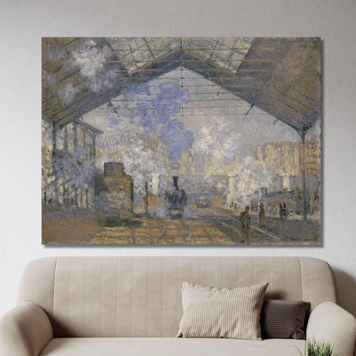 The Saint-Lazare Station Claude Monet, mnt335 canvas print