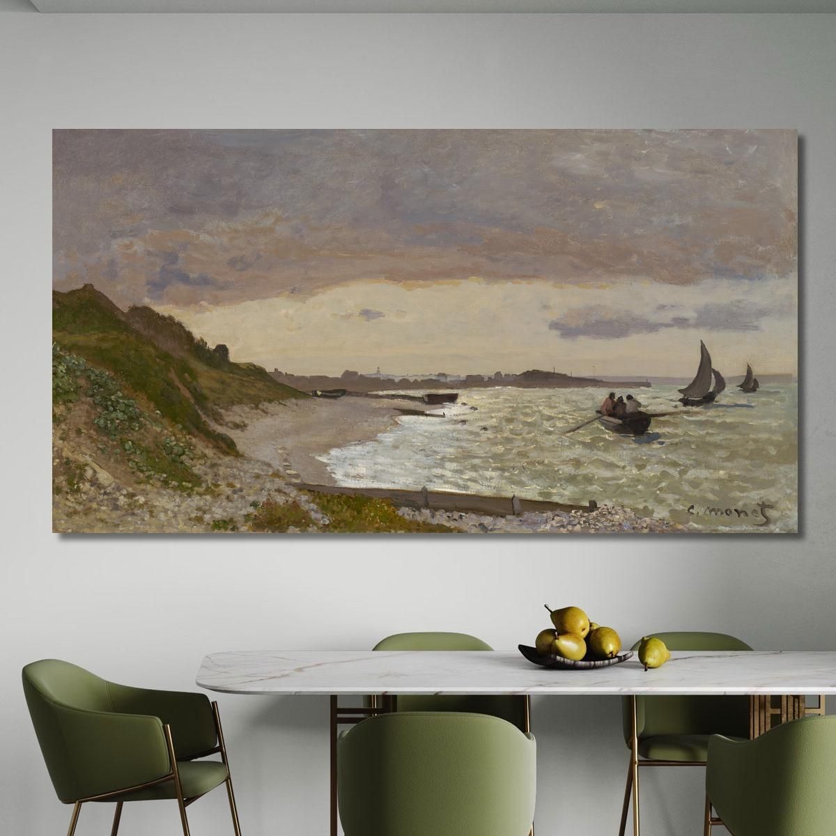 The Seashore At Sainte-Adresse Claude Monet mnt336 canvas print 