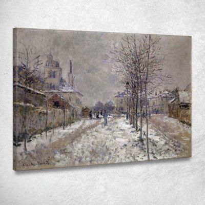 The Snow-Covered Boulevard De Pontoise In Argenteuil Claude Monet mnt338 canvas print 