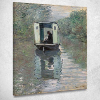 The Studio Boat Claude Monet mnt340 canvas print 