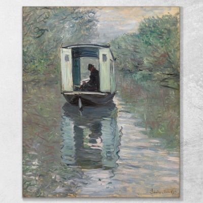 The Studio Boat Claude Monet mnt340 canvas print 