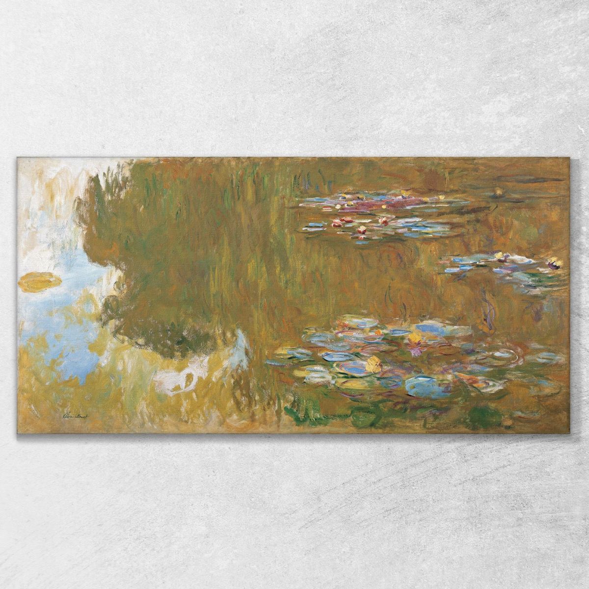 The Water Lily Pond Claude Monet mnt341 canvas print 