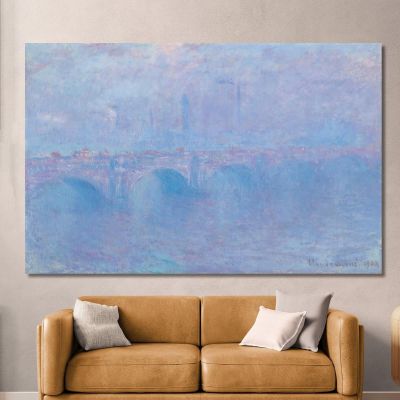 Waterloo Bridge Fog Effect Claude Monet mnt367 canvas print 