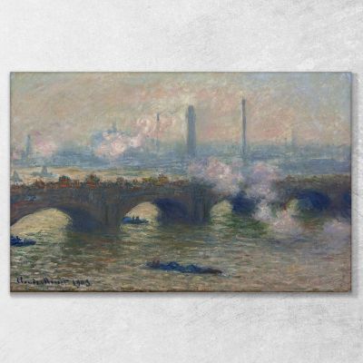 Waterloo Bridge Gray Day Claude Monet mnt369 canvas print 