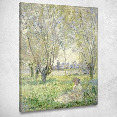 Woman Seated Under The Willows Claude Monet mnt376 canvas print 