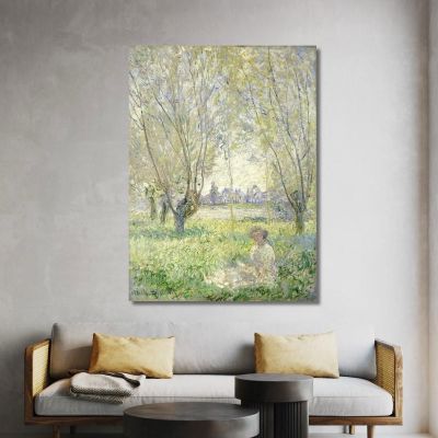 Woman Seated Under The Willows Claude Monet mnt376 canvas print 