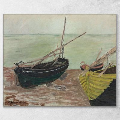 Study Of Boats On The Beach Of Étretat Claude Monet mnt380 canvas print 