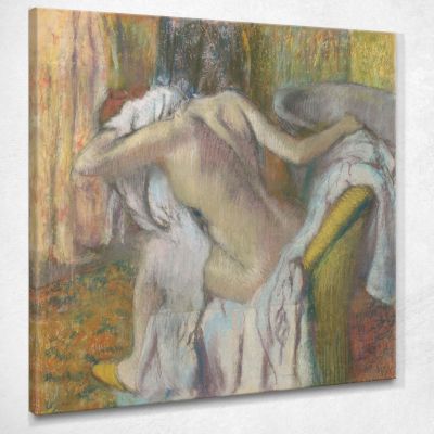 After The Bathroom Woman Dried Herself Edgar Degas edg2 canvas print 