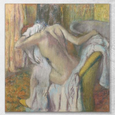 After The Bathroom Woman Dried Herself Edgar Degas edg2 canvas print 