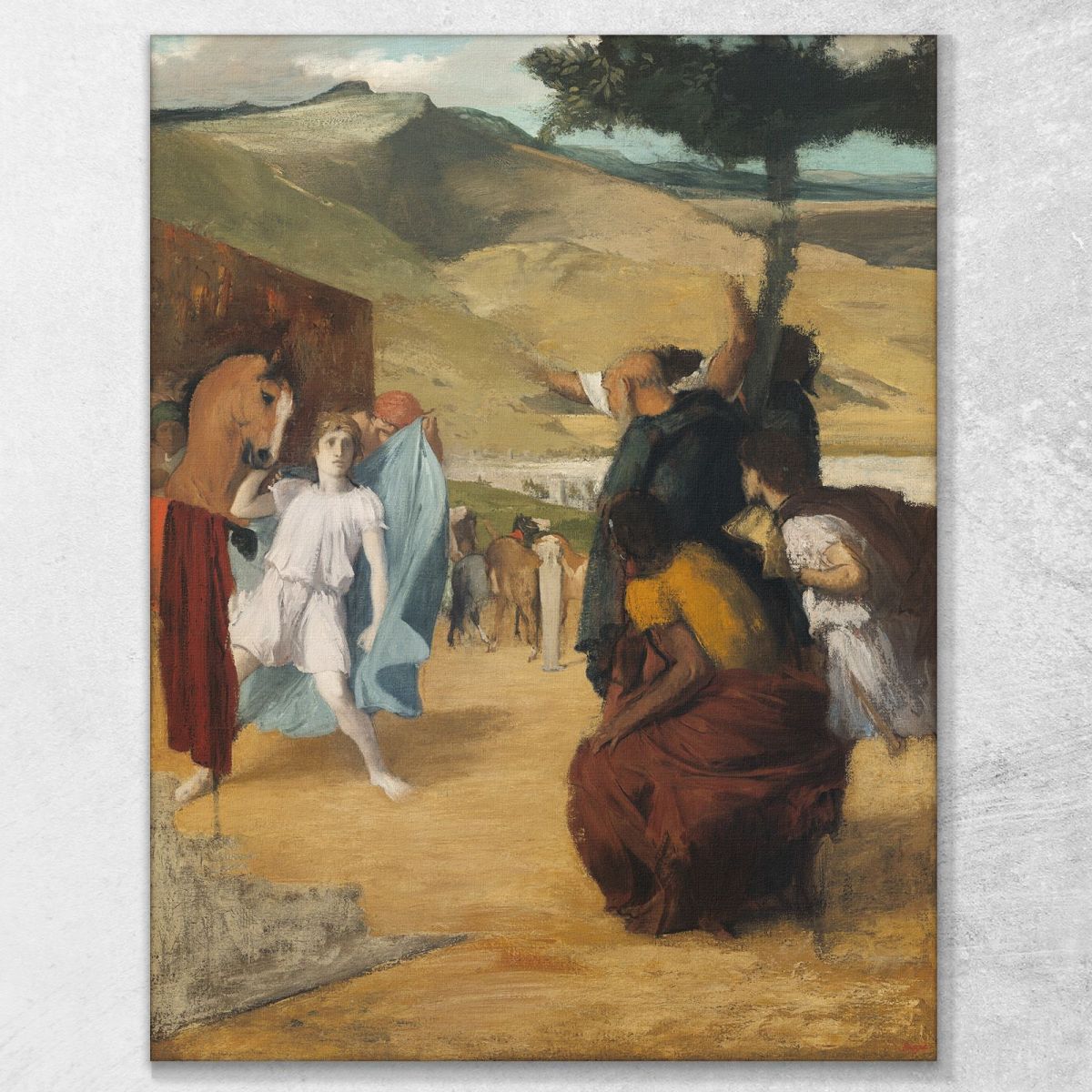 Alexander And Bucephalus 1861 Edgar Degas edg3 canvas print 