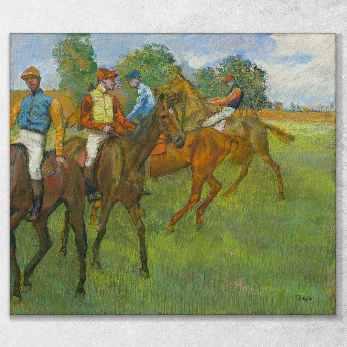 Before The Race Edgar Degas edg9 canvas print 