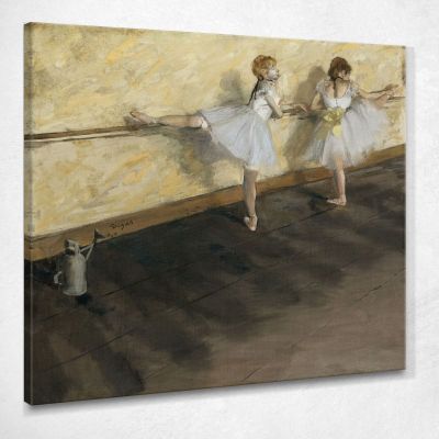 Dancers Practicing At The Barre 1877 Edgar Degas edg16 canvas print 