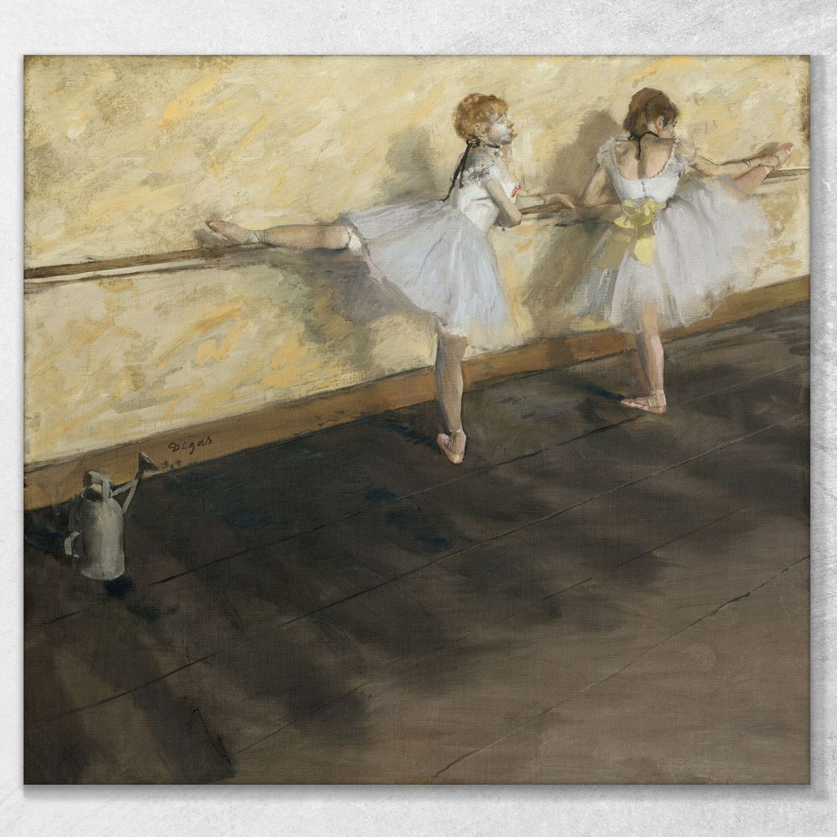 Dancers Practicing At The Barre 1877 Edgar Degas edg16 canvas print 