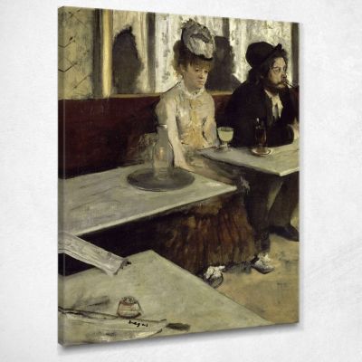 In A Bar Edgar Degas edg17 canvas print 