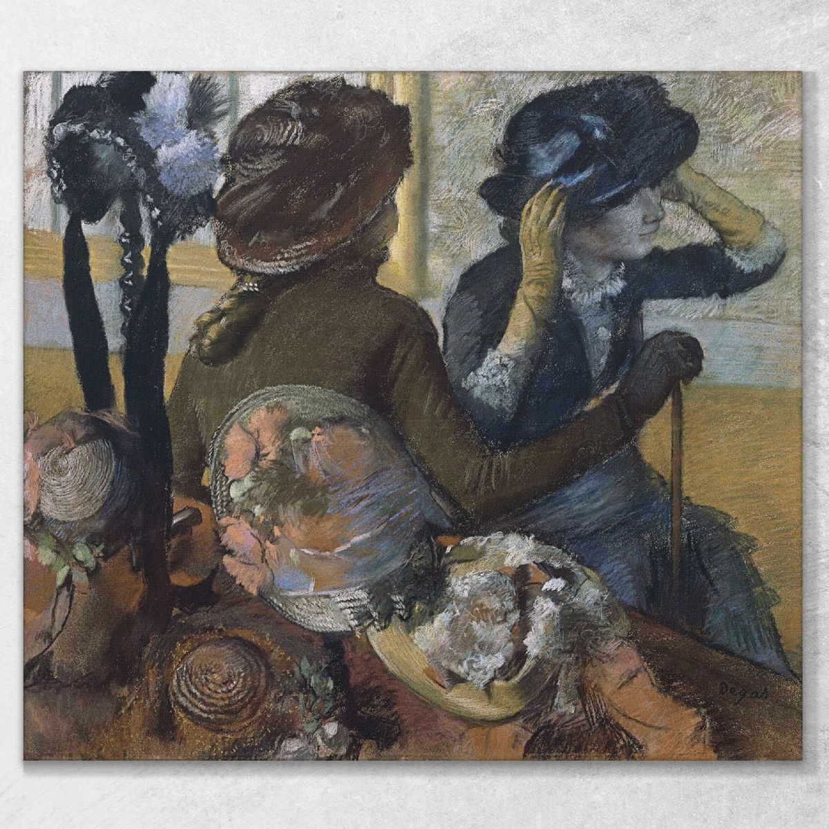 From The Milliner 1882 Edgar Degas edg20 canvas print 