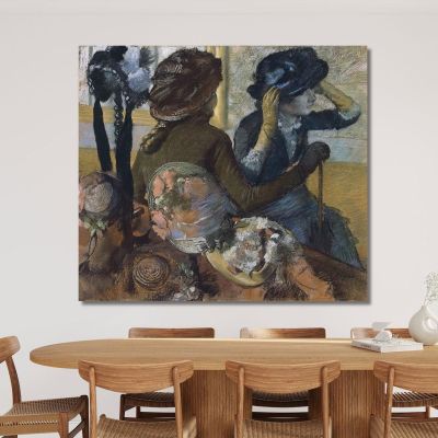 From The Milliner 1882 Edgar Degas edg20 canvas print 