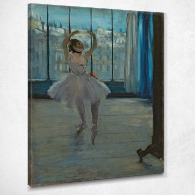 Ballerina Posing For A Photographer Ballerina In Front Of The Window Edgar Degas edg22 canvas print 