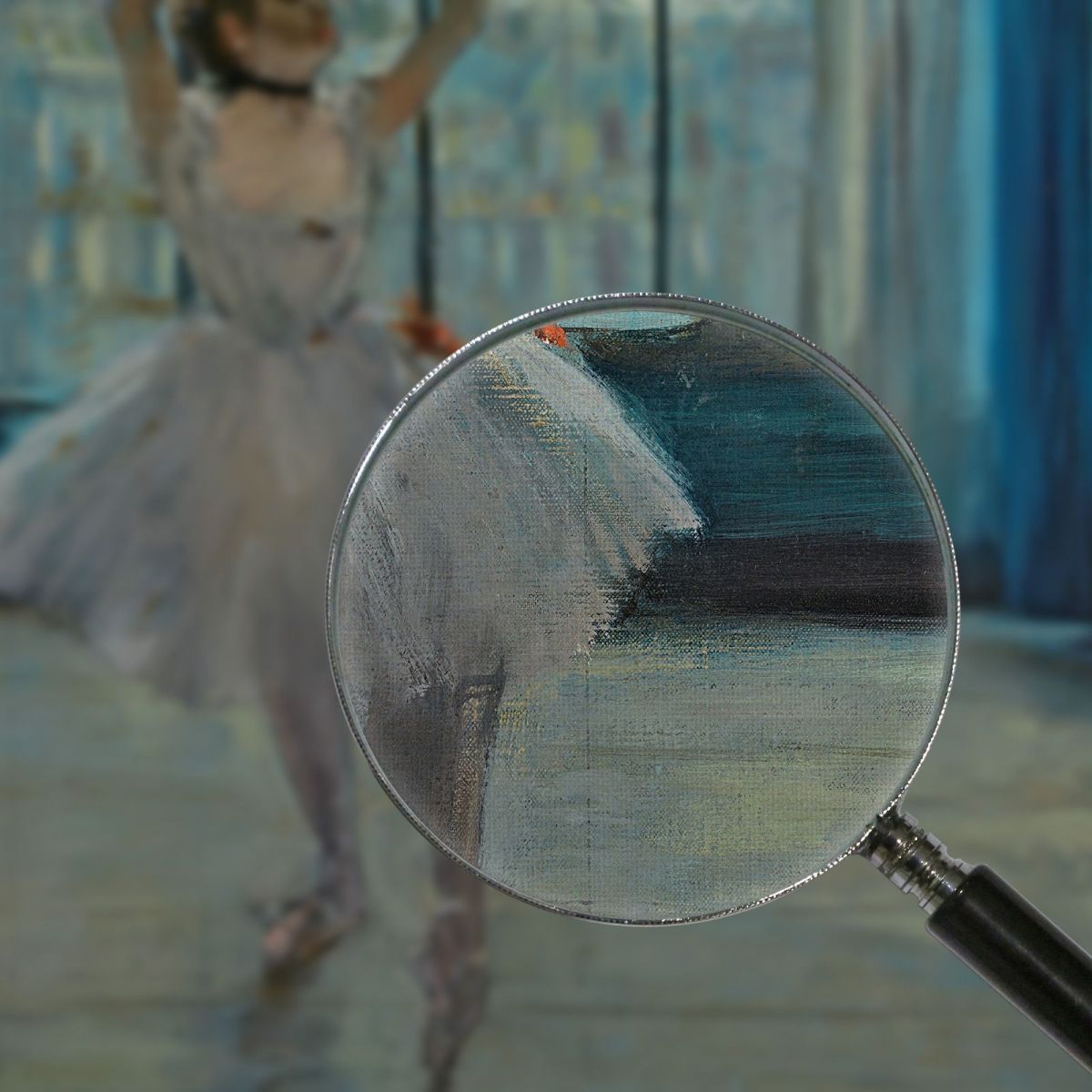 Ballerina Posing For A Photographer Ballerina In Front Of The Window Edgar Degas edg22 canvas print