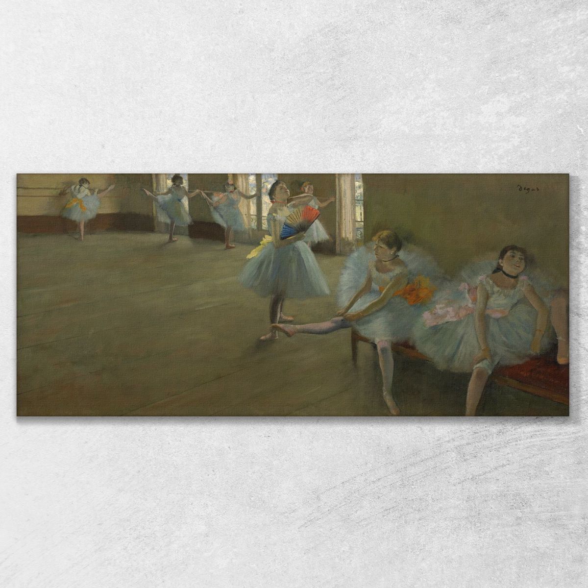 Dancers In Class Edgar Degas edg24 canvas print 