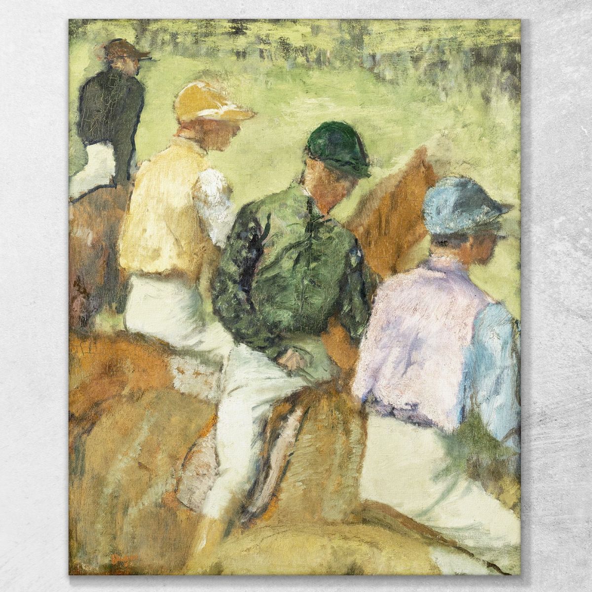 Four Jockeys 1889 Edgar Degas edg35 canvas print 