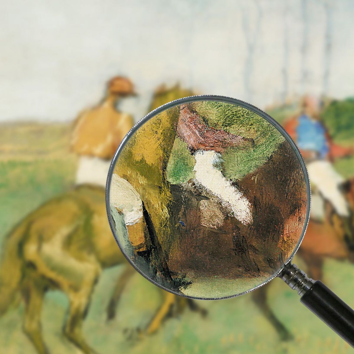 Jockeys And Racehorses Edgar Degas edg41 canvas print