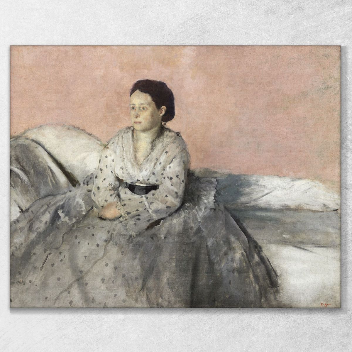 Signora René De Gas Edgar Degas edg44 canvas print 