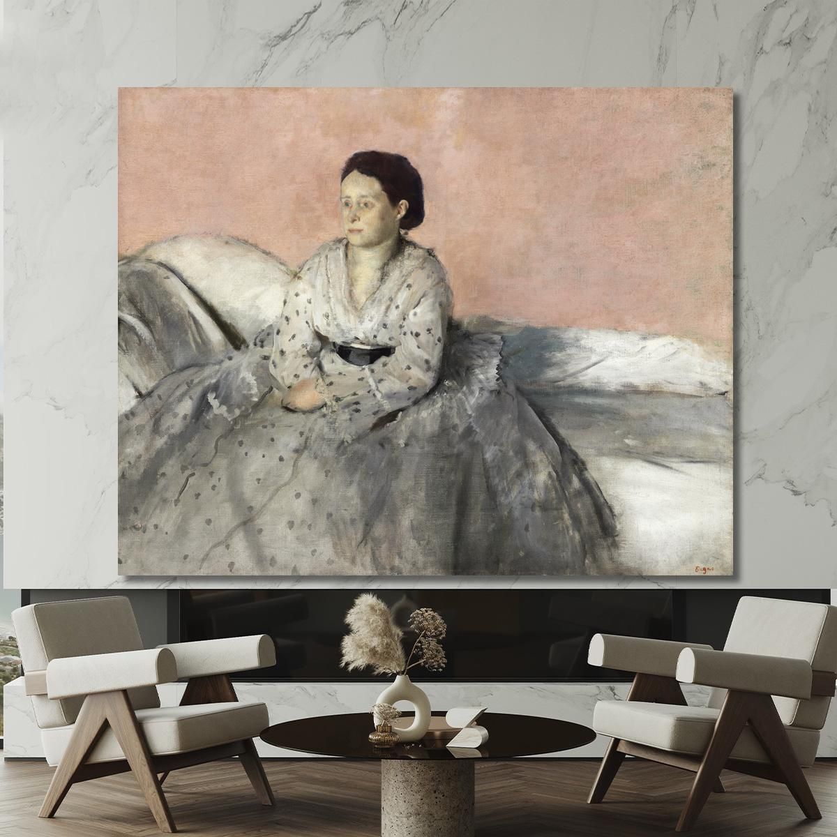 Signora René De Gas Edgar Degas edg44 canvas print 