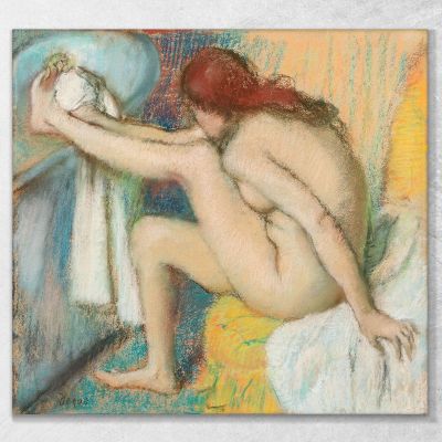 Naked Woman Woman Drying Her Foot Edgar Degas edg51 canvas print 