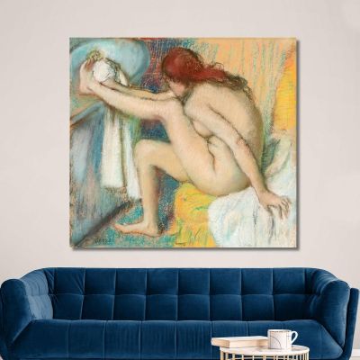 Naked Woman Woman Drying Her Foot Edgar Degas edg51 canvas print 