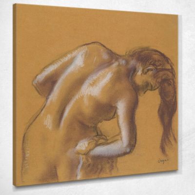 Nude Woman Bathing Drying Herself 1892 Edgar Degas edg56 canvas print 