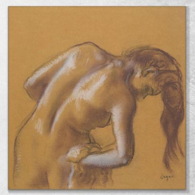 Nude Woman Bathing Drying Herself 1892 Edgar Degas edg56 canvas print 