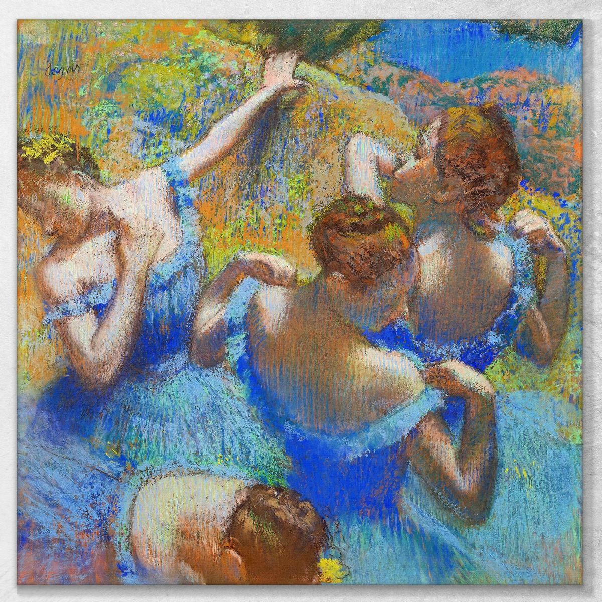 Blue Dancer Edgar Degas edg63 canvas print 