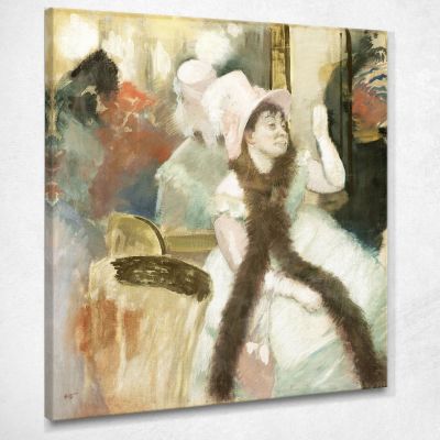 Portrait After A Costume Ball Portrait Of Madame Dietzmonnin Edgar Degas edg65 canvas print 