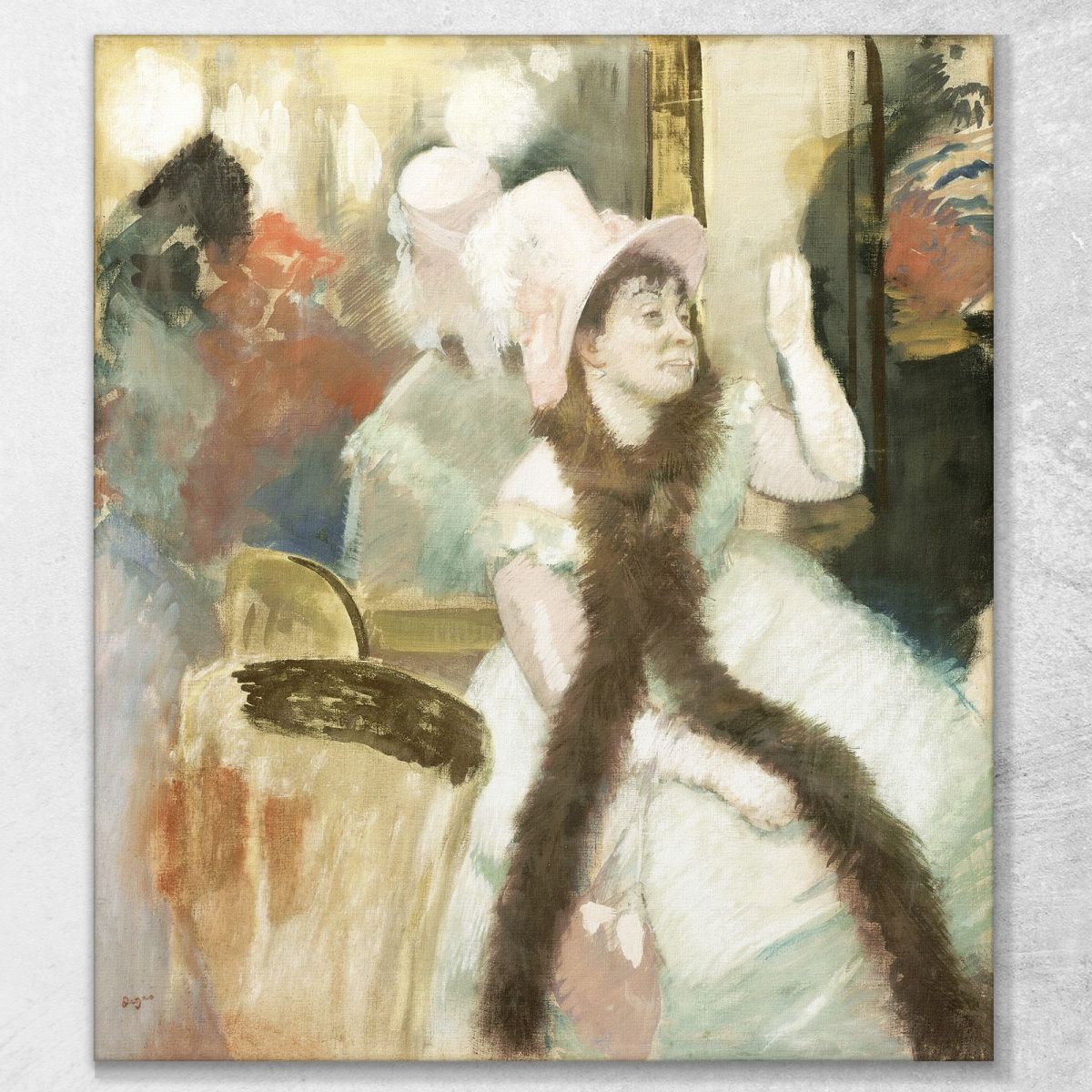 Portrait After A Costume Ball Portrait Of Madame Dietzmonnin Edgar Degas edg65 canvas print 