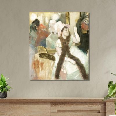 Portrait After A Costume Ball Portrait Of Madame Dietzmonnin Edgar Degas edg65 canvas print 