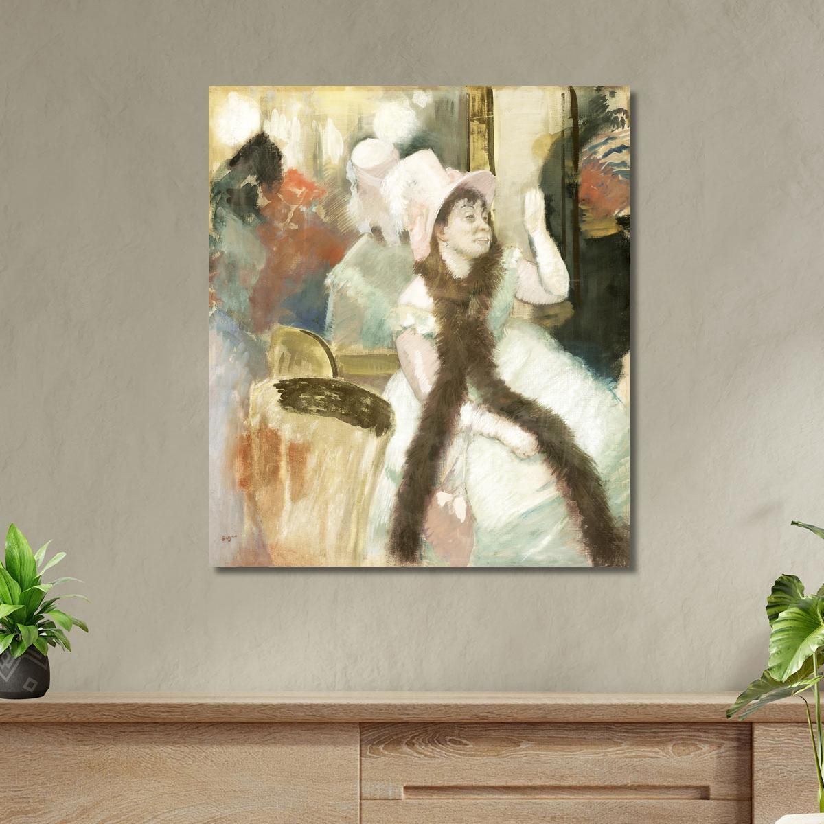 Portrait After A Costume Ball Portrait Of Madame Dietzmonnin Edgar Degas edg65 canvas print 