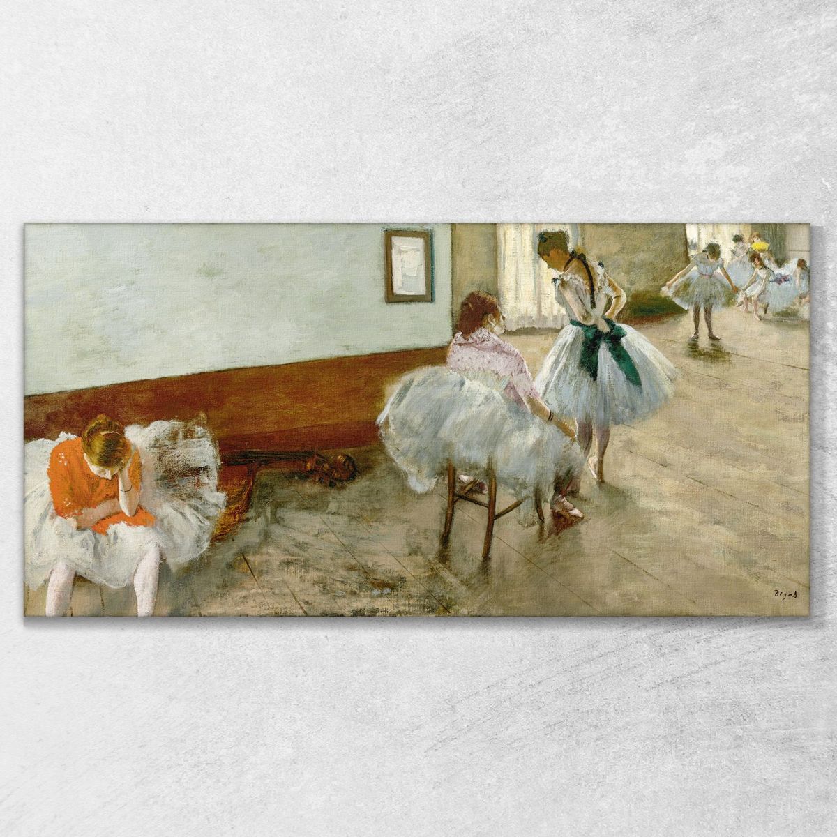 The Dancing Lesson 1879 Edgar Degas edg75 canvas print 