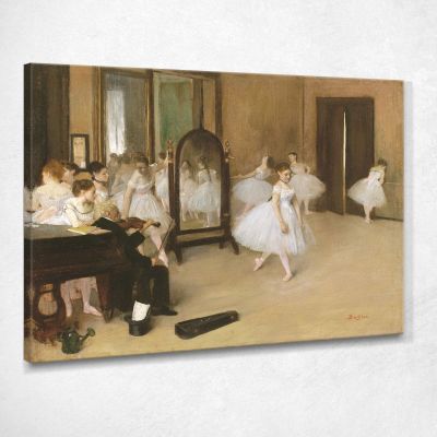 The Dance Lesson 1870 Edgar Degas edg76 canvas print 