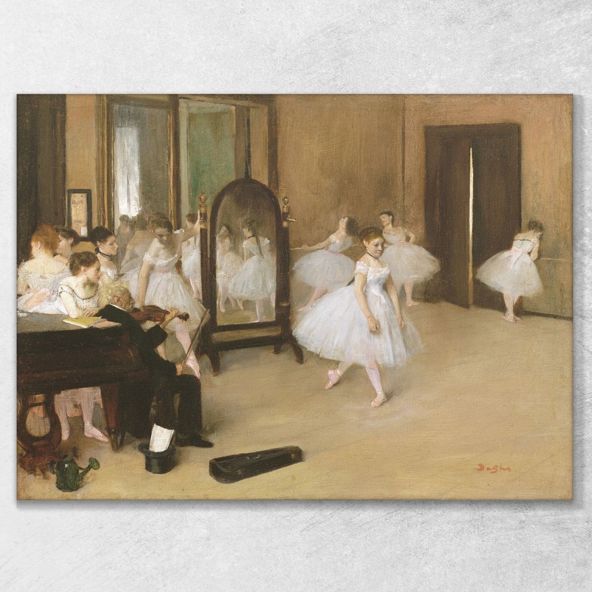 The Dance Lesson 1870 Edgar Degas edg76 canvas print 