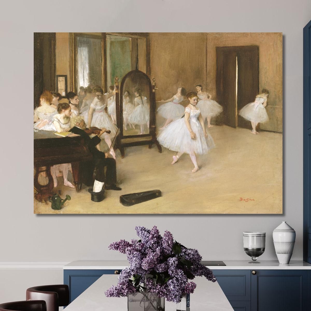 The Dance Lesson 1870 Edgar Degas edg76 canvas print 